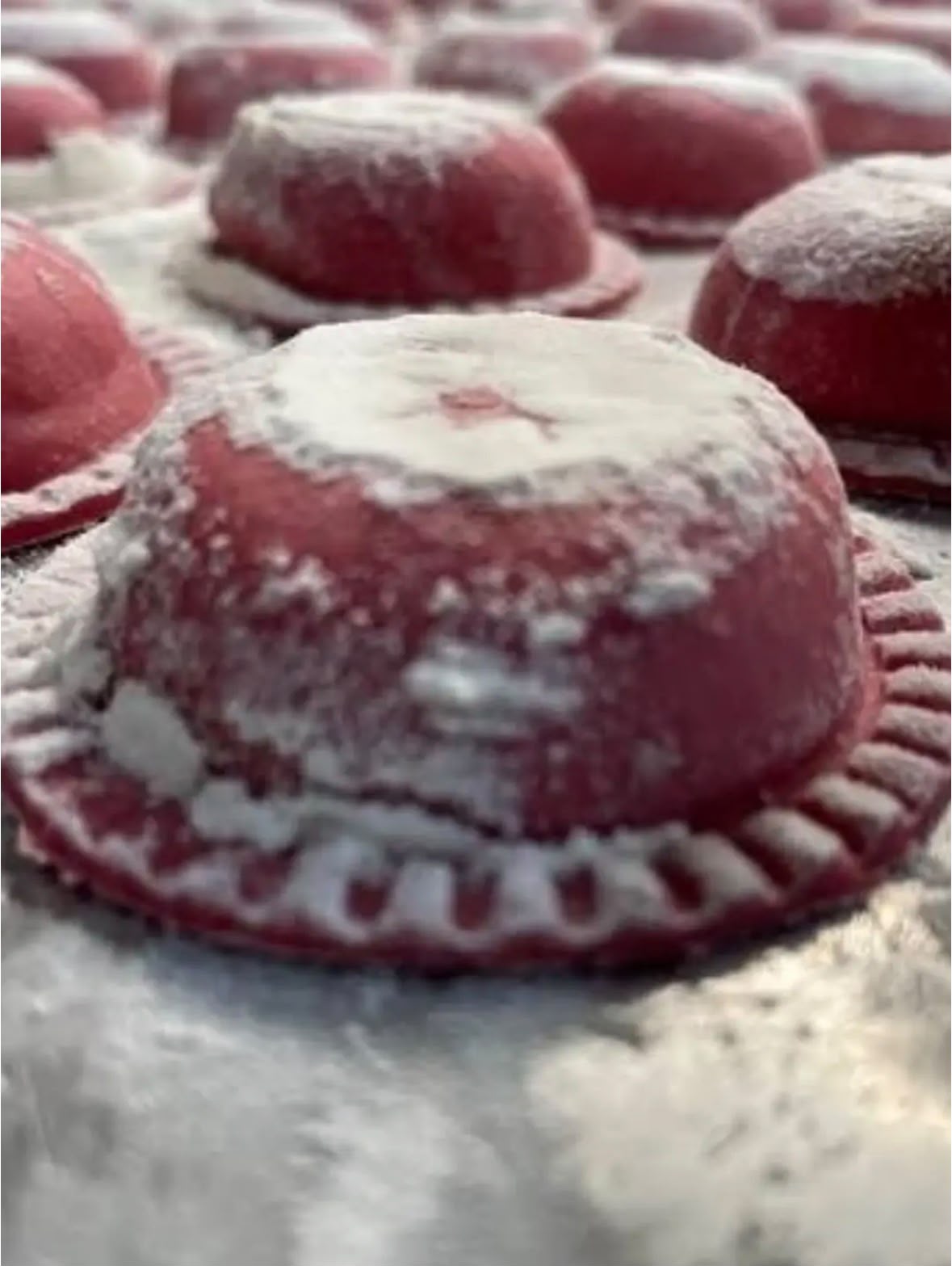 Sorrentinos de masa de remolacha